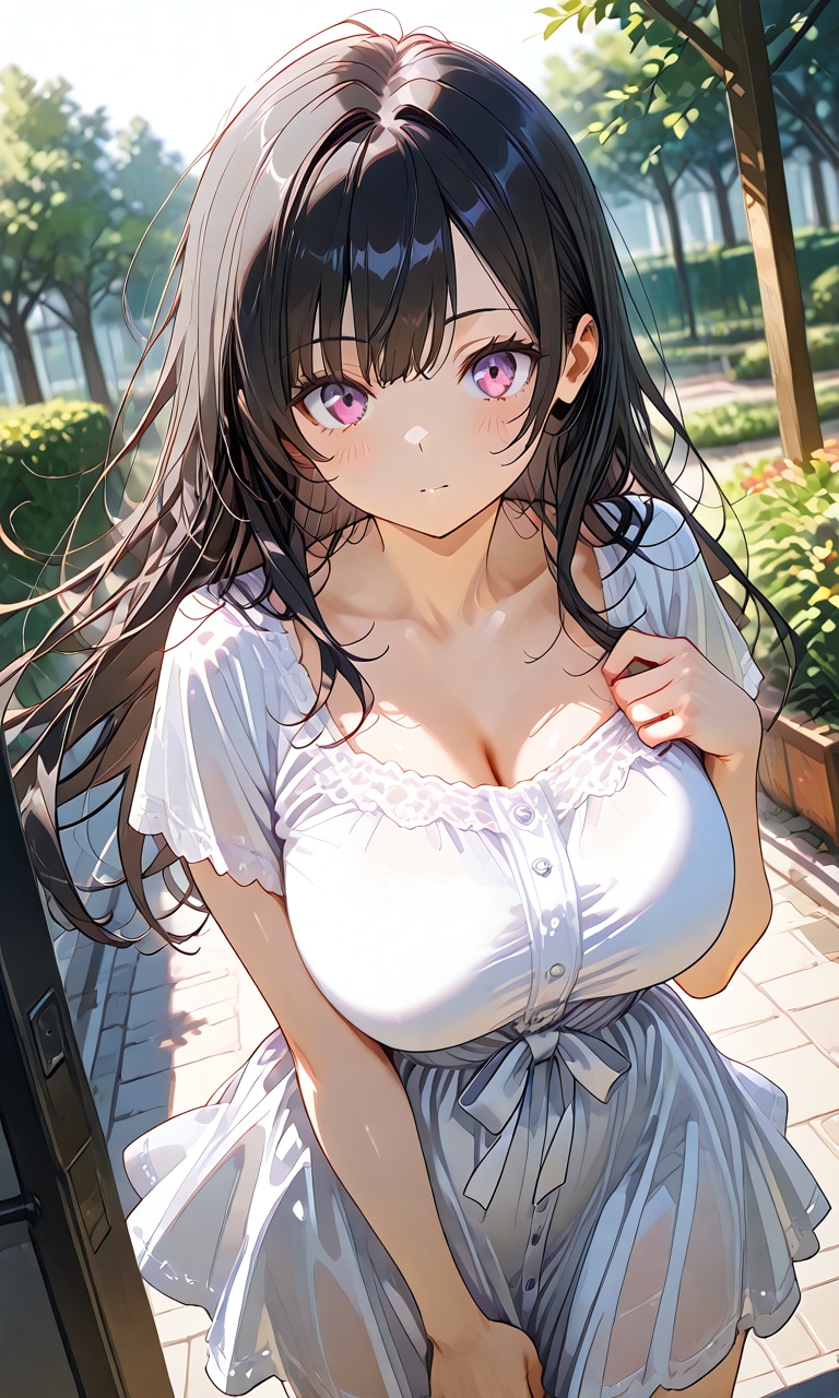 白のワンピース