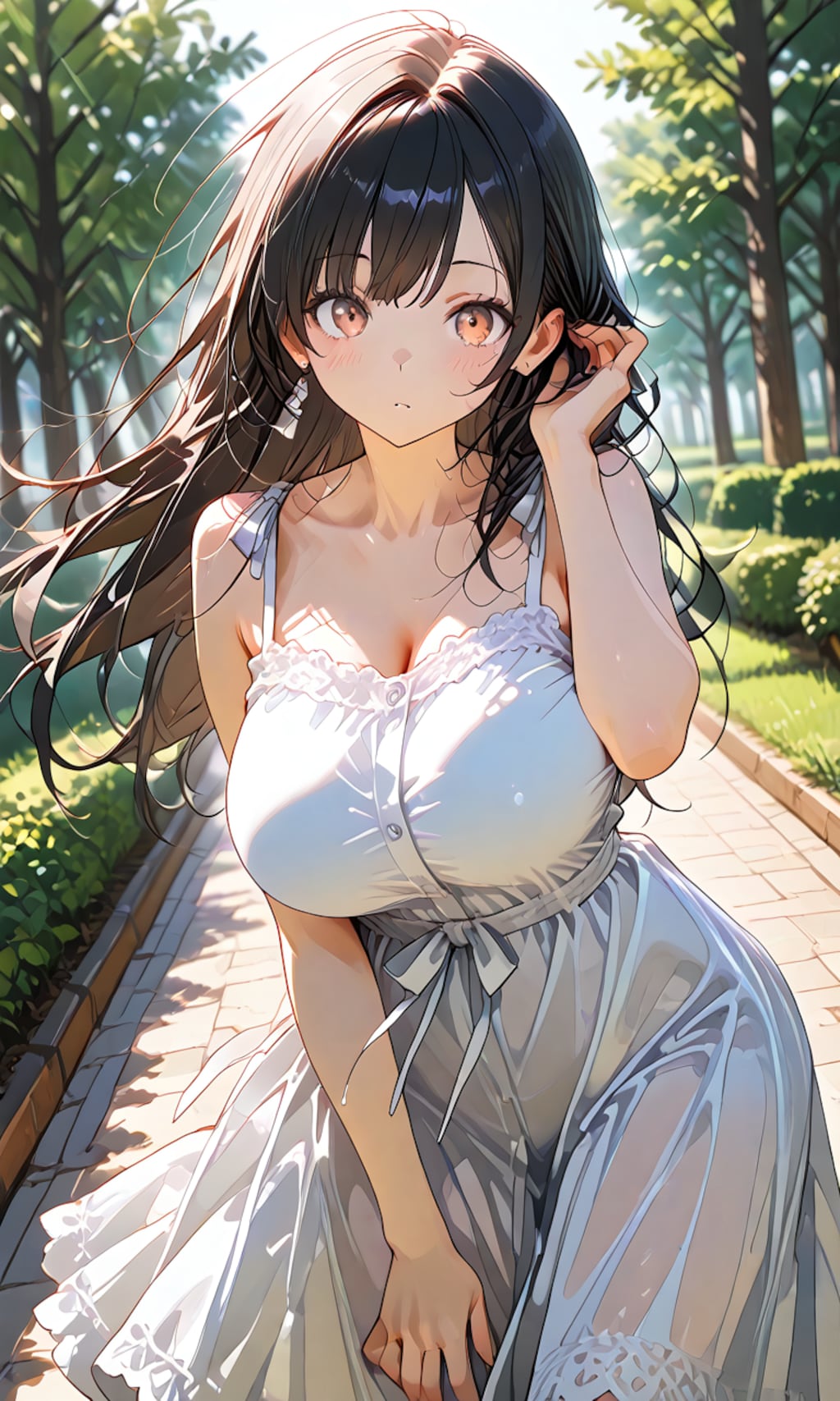 白のワンピース