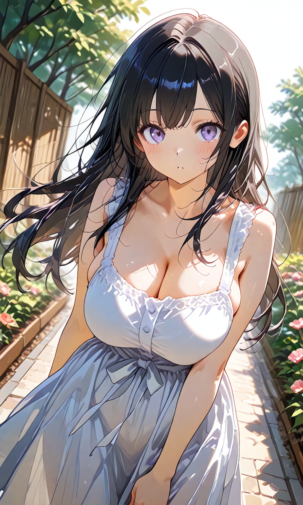 白のワンピース