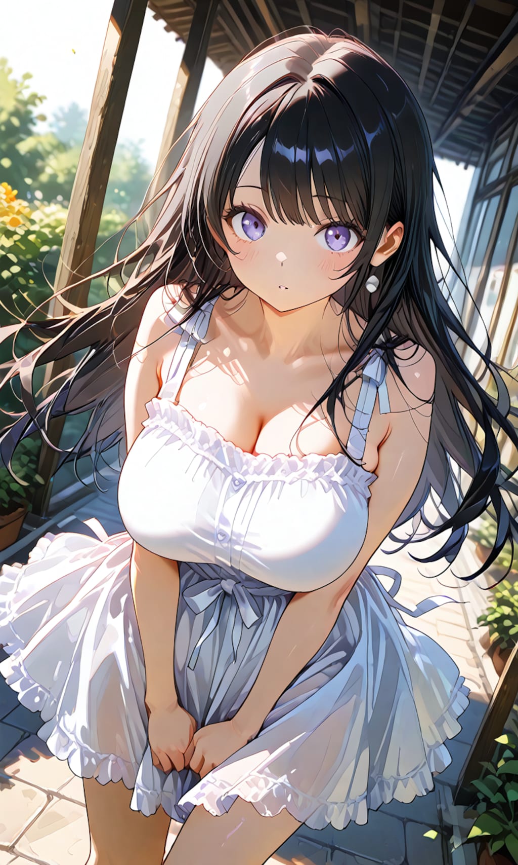 白のワンピース
