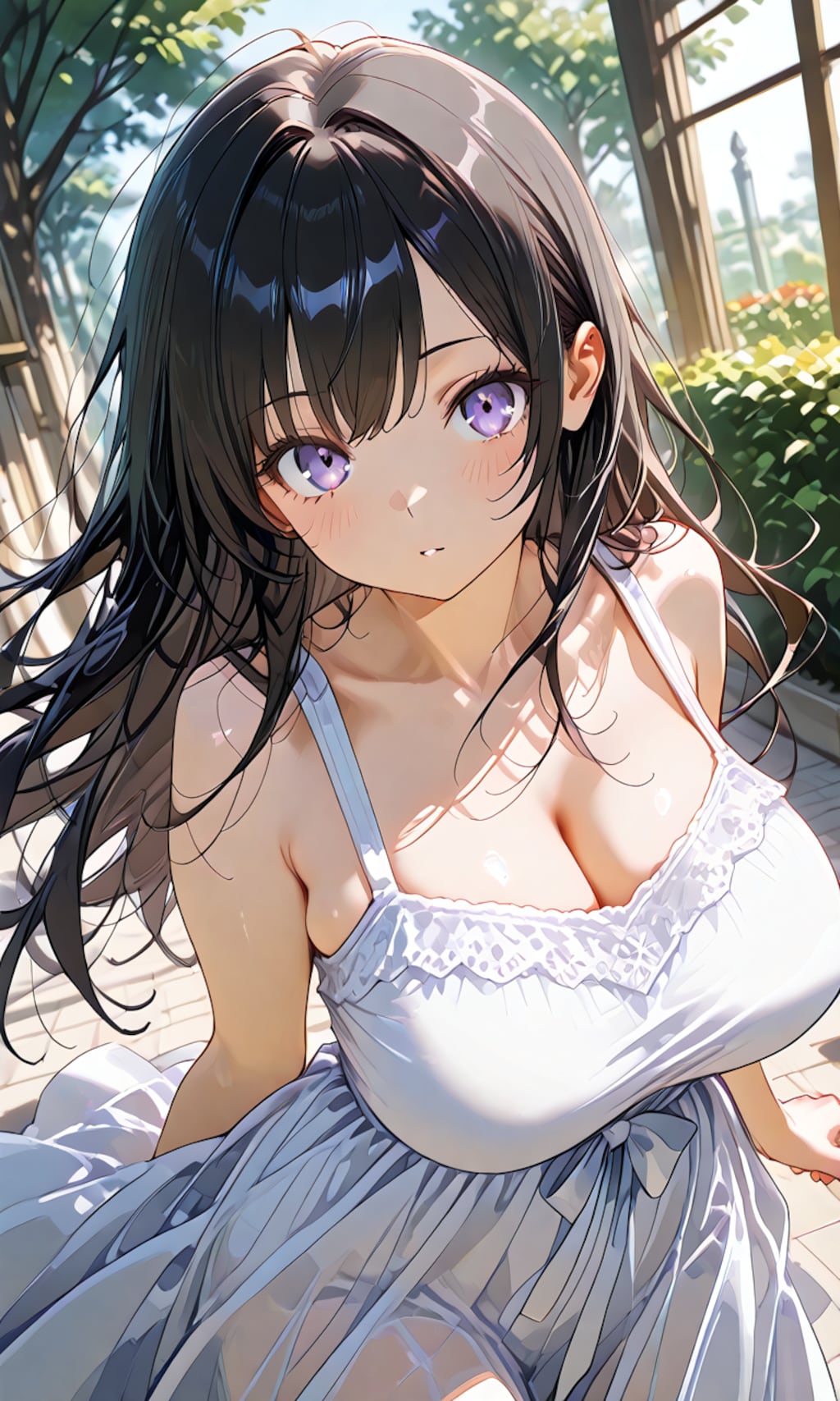 白のワンピース