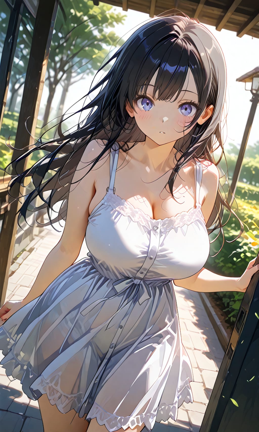 白のワンピース