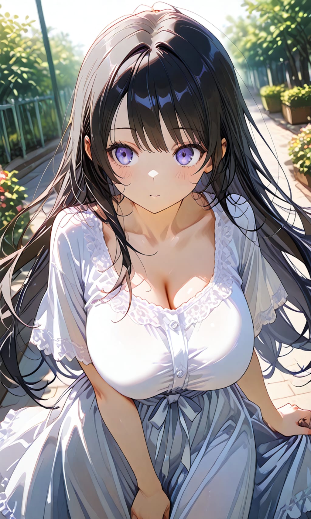 白のワンピース