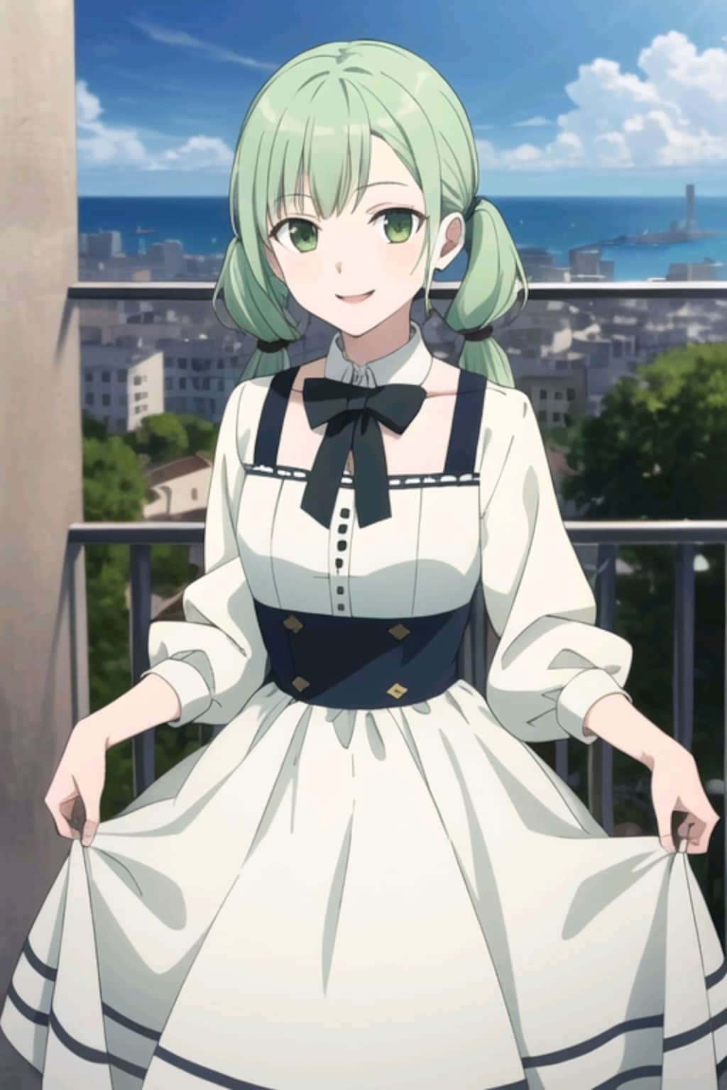 ベランダで美しく