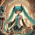 初音ミクと古代文明 3枚目