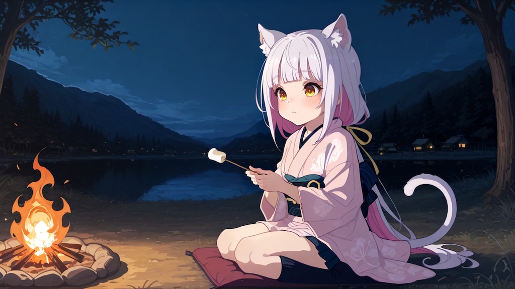 キャンプだよーマシュマロだよー