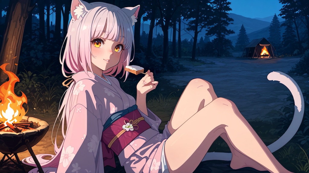 キャンプだよーマシュマロだよー