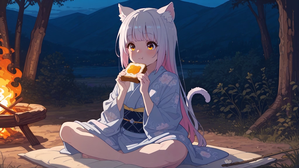 キャンプだよーマシュマロだよー