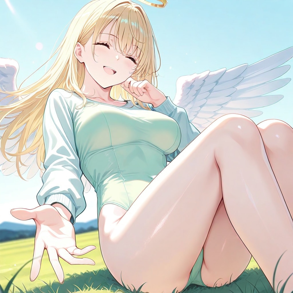 パステルグリーンレオタード王女さま
