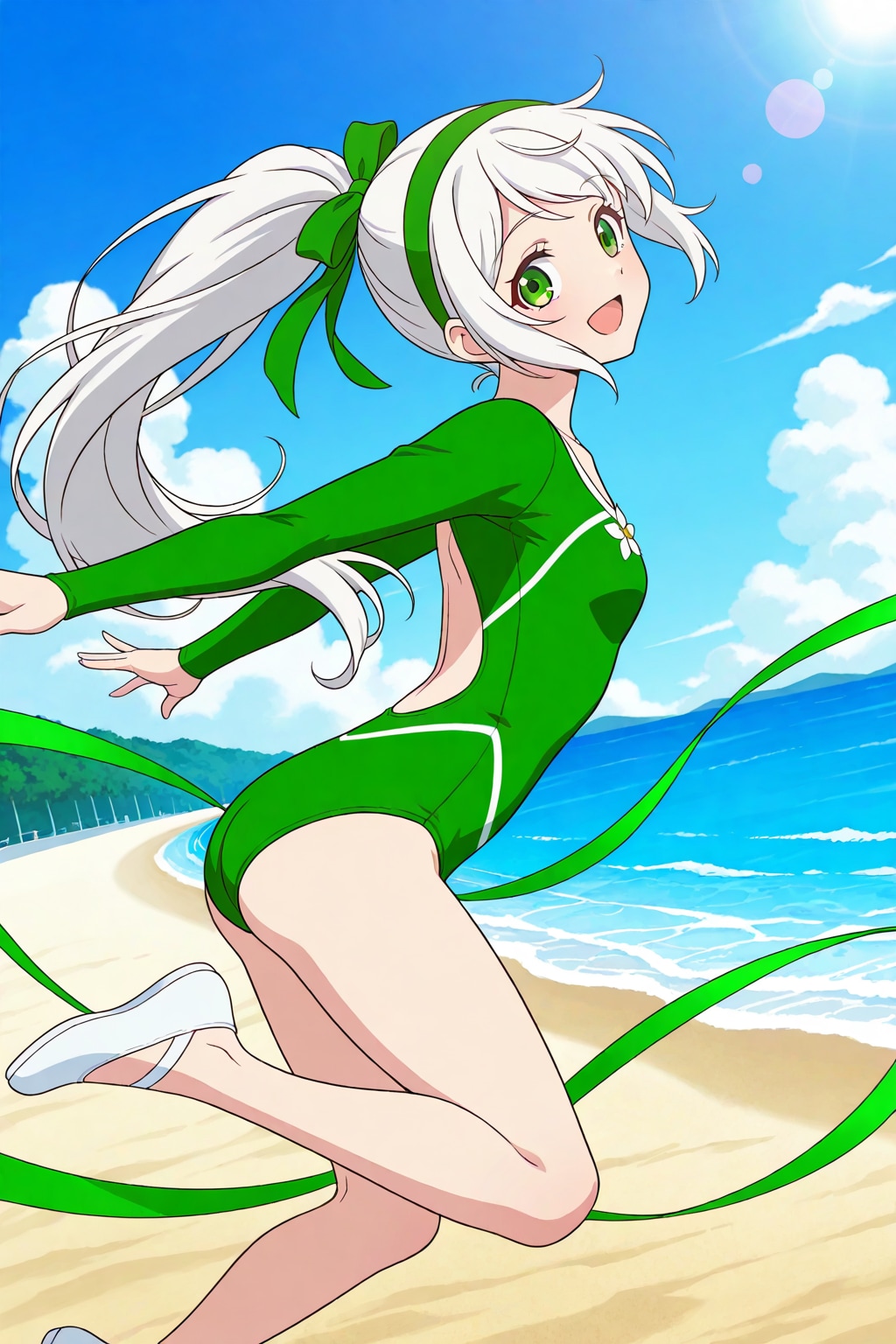 砂浜新体操