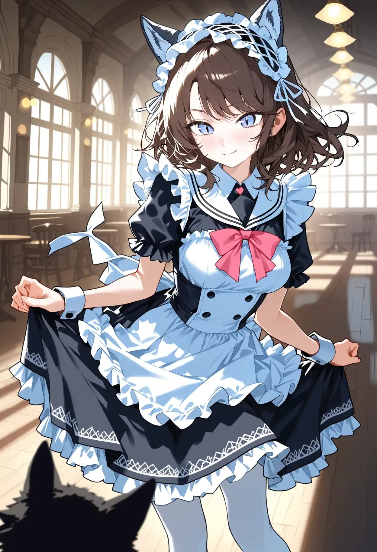 猫耳メイドニャー、退院日確定おめでとうニャー。 | の人気AIイラスト・グラビア