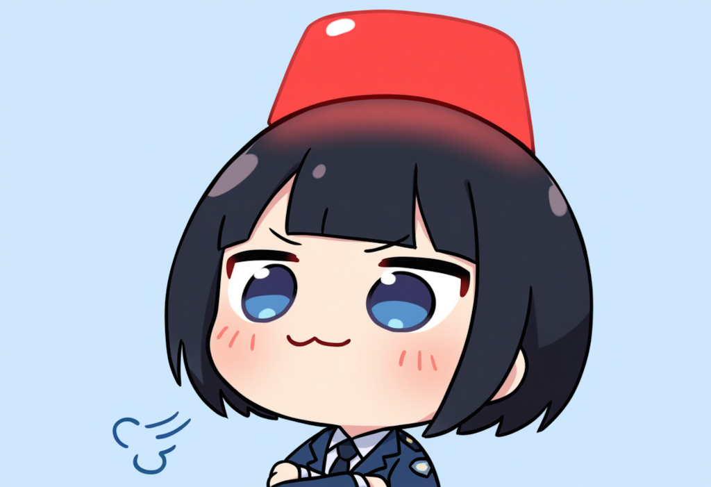 イラストのネタが思い浮かばない？そんな時はパトランプちゃんにお任せを！可愛くて尊いパトランプちゃんならどんな構図でも様になっちゃうのです！