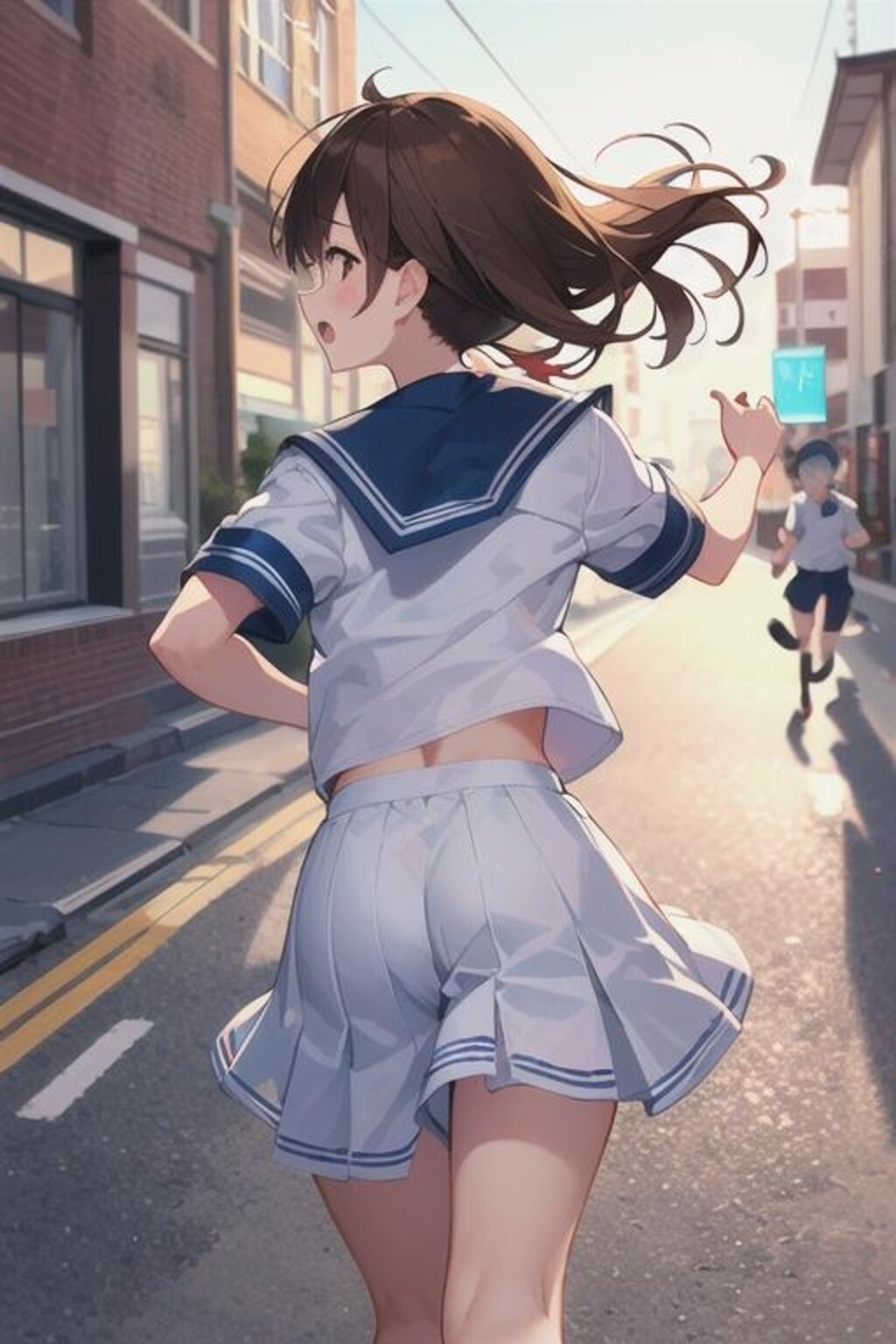 パパラッチから逃げる