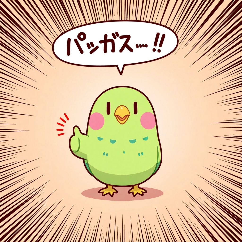サムズアップインコ