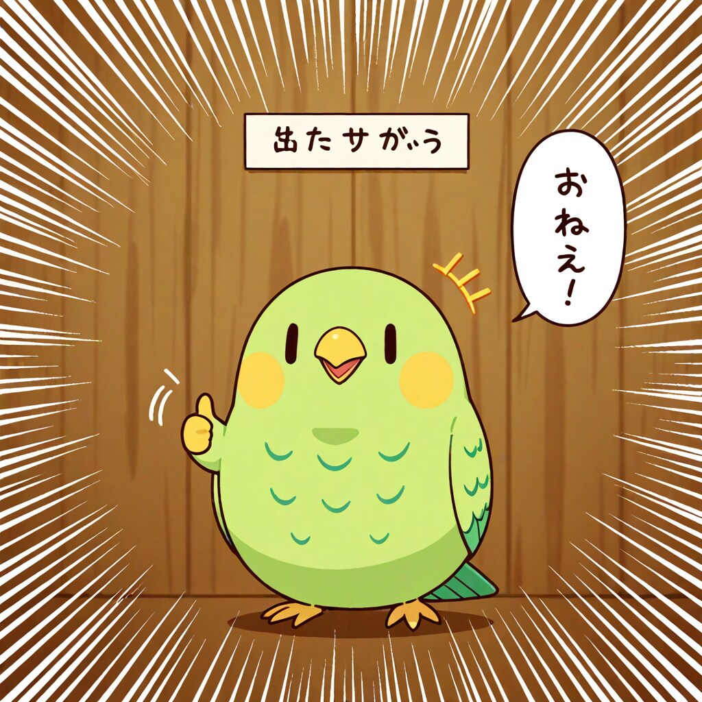 サムズアップインコ