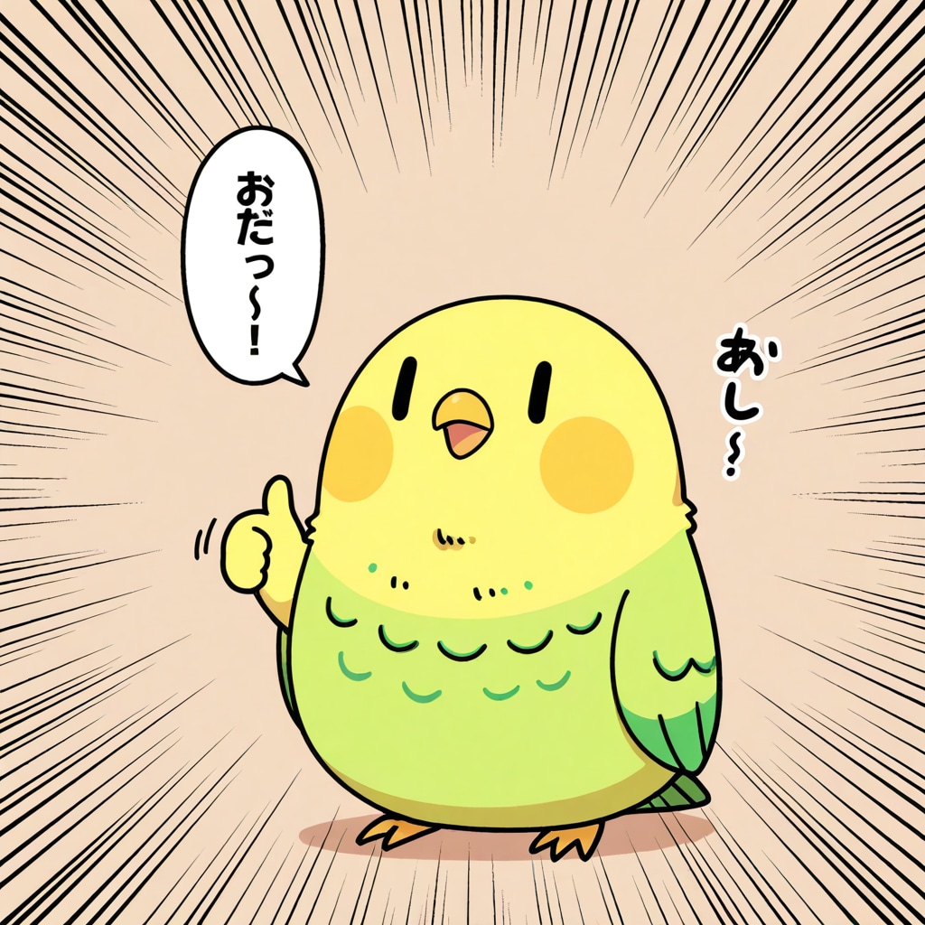 サムズアップインコ