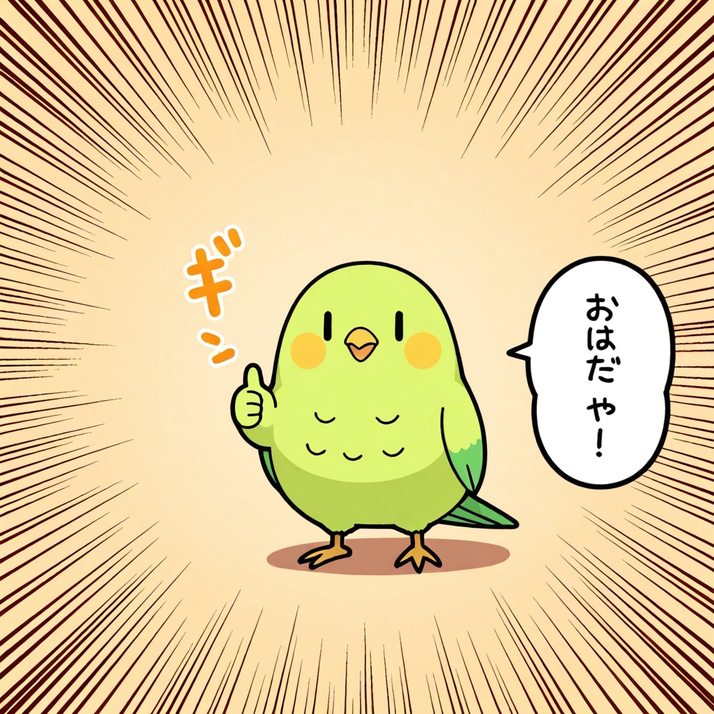 サムズアップインコ