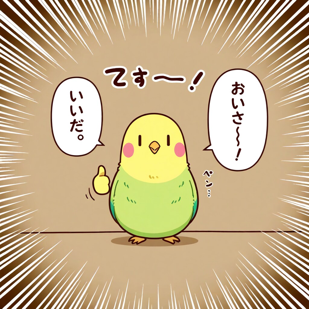 サムズアップインコ