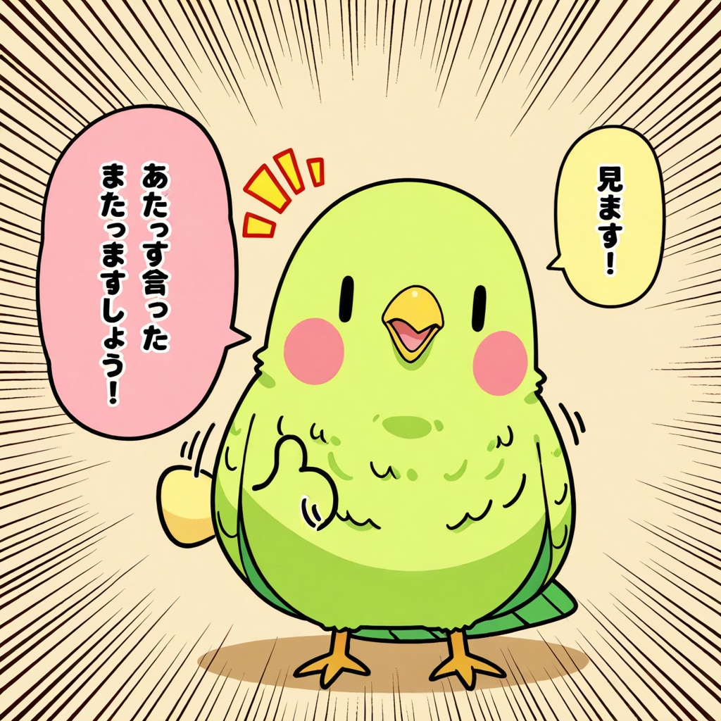サムズアップインコ