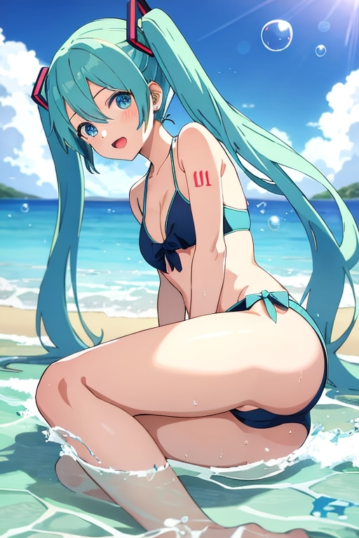 常夏の島のミク
