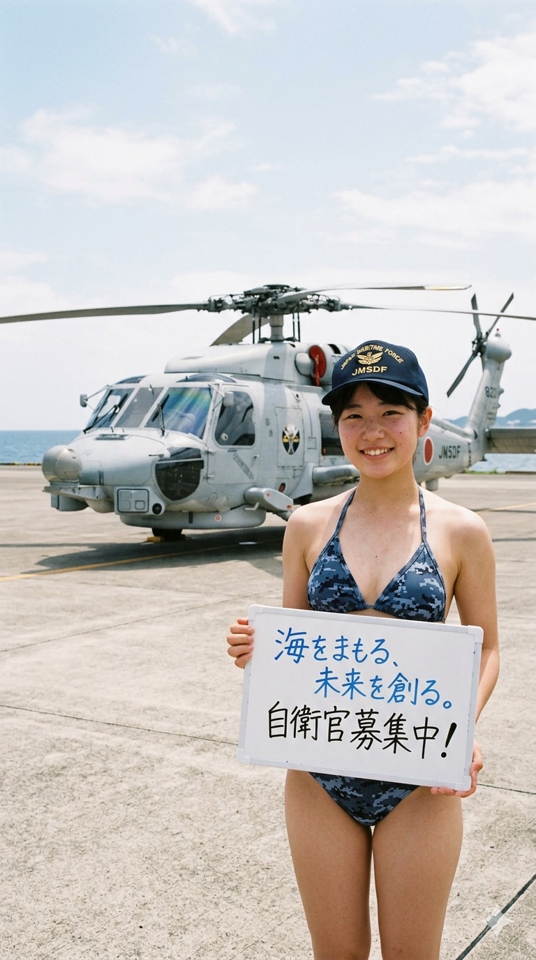 ２３日の女性海上自衛官