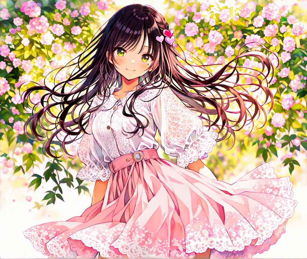 黒髪ロングの女の子