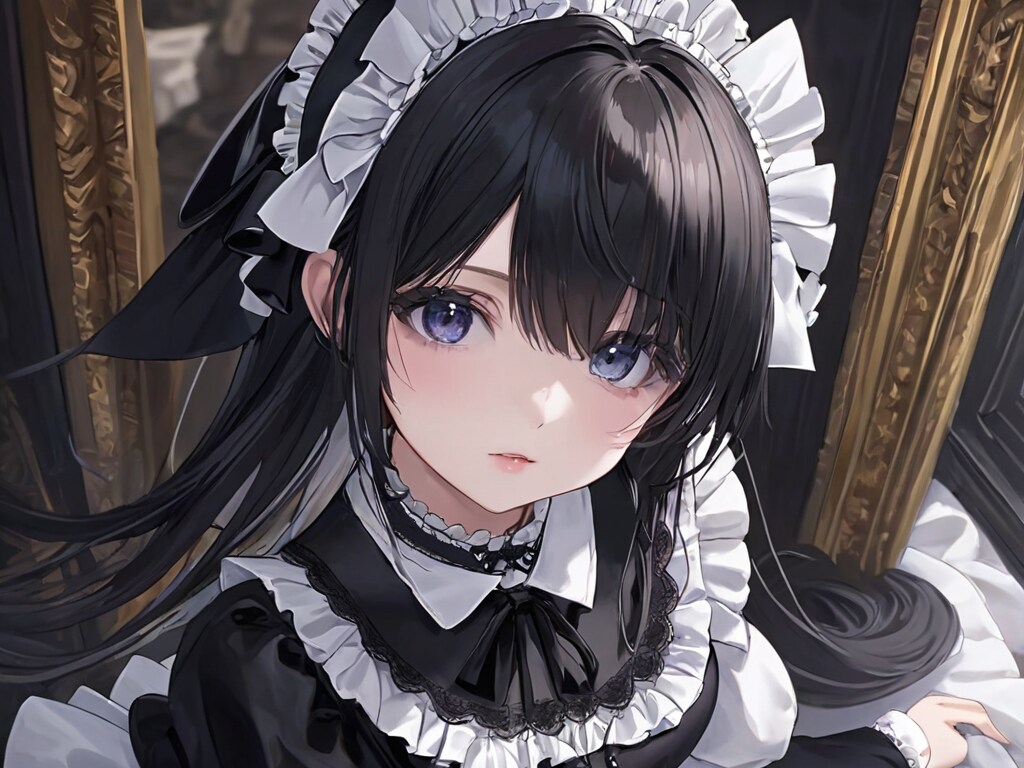お人形さんのようなメイド娘
