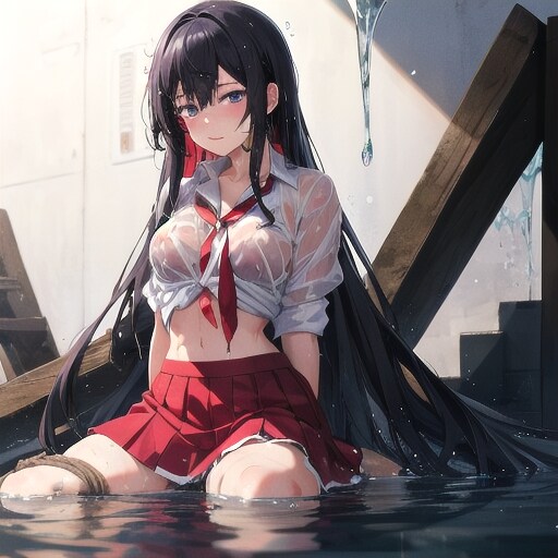赤いスカートの女①