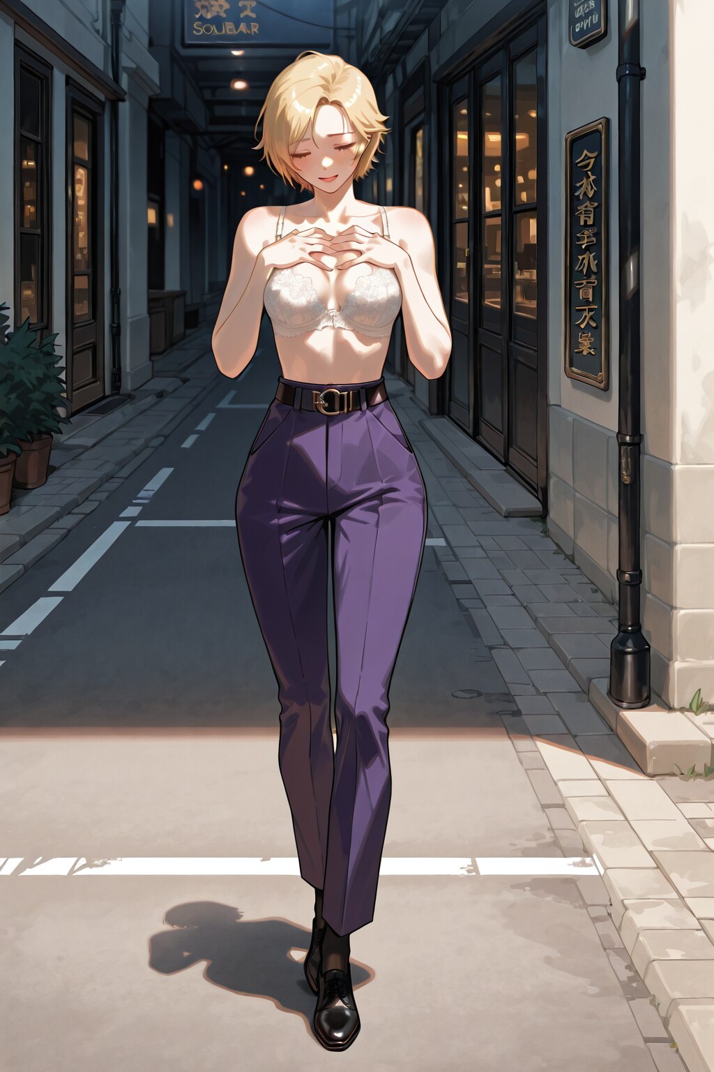 かっこかわいいカフェバーオーナージェシカ・ブレストンのブラ姿