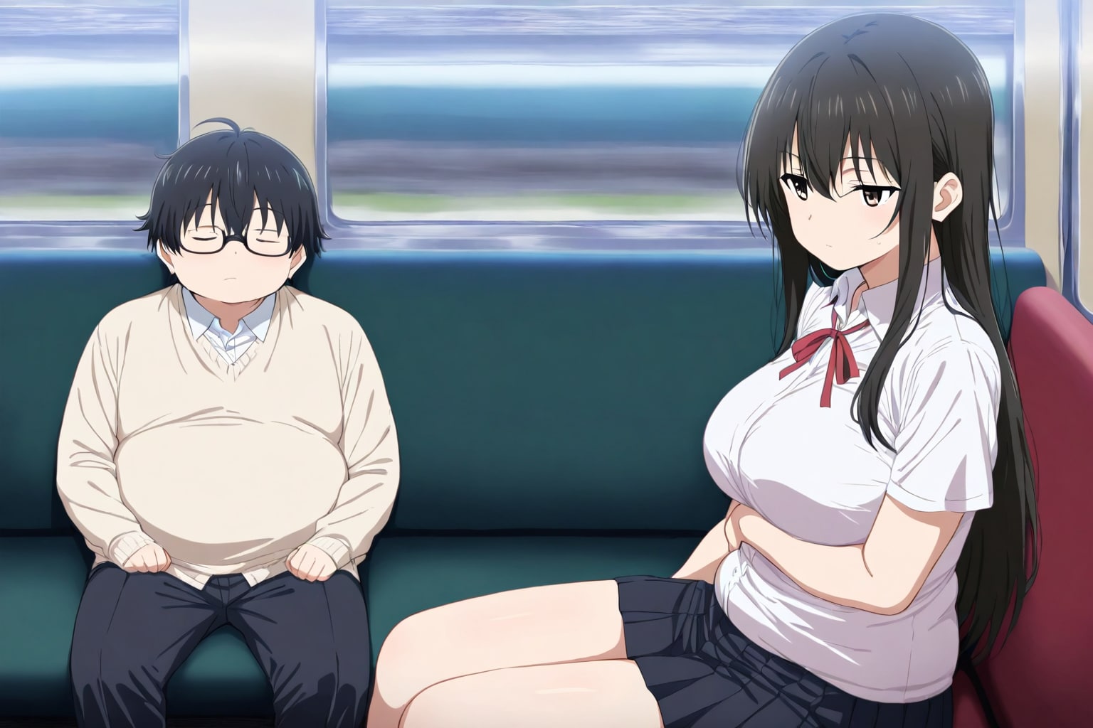 電車通学　僕「かわいい子だな～、いいにおいしそう、（クンクン）」