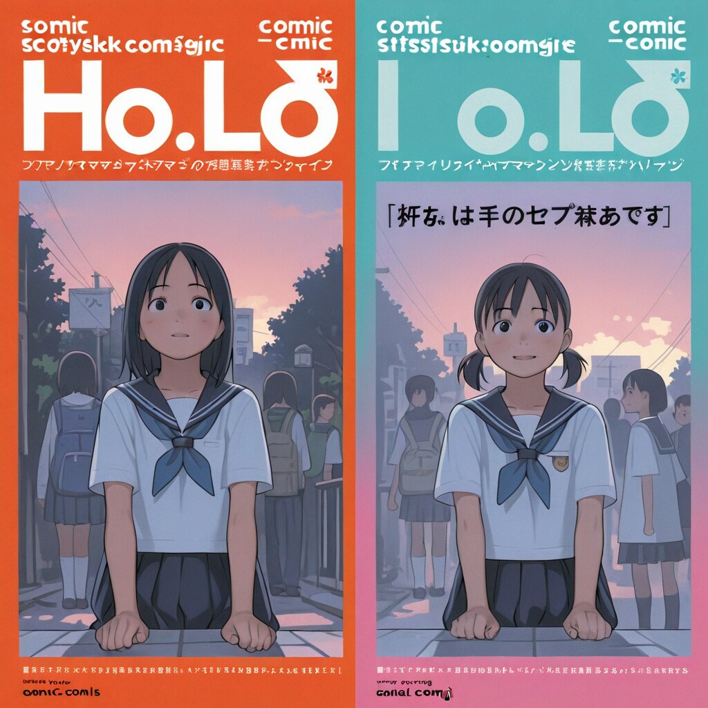ロリ系漫画雑誌の表紙風