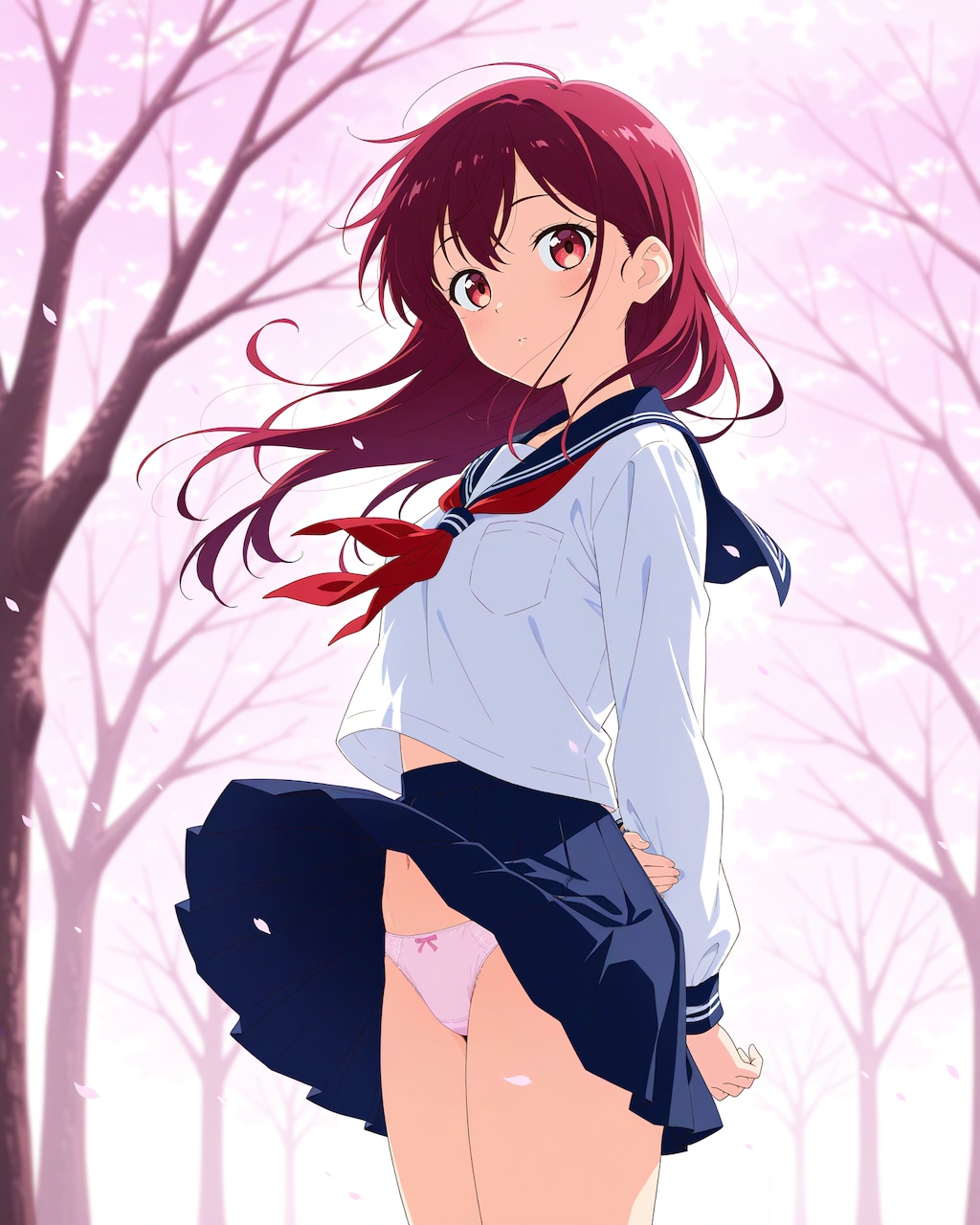 新しい制服で登校