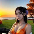 10/06 今日の嫁ちゃんR【夕焼けの海岸にて（ホイミンは友達）】 7枚目