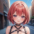 二次おっぱいポロリ194《赤髪ボンテージ》 8枚目