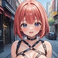 二次おっぱいポロリ194《赤髪ボンテージ》 4枚目