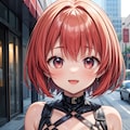 二次おっぱいポロリ194《赤髪ボンテージ》 10枚目