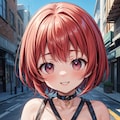 二次おっぱいポロリ194《赤髪ボンテージ》 2枚目