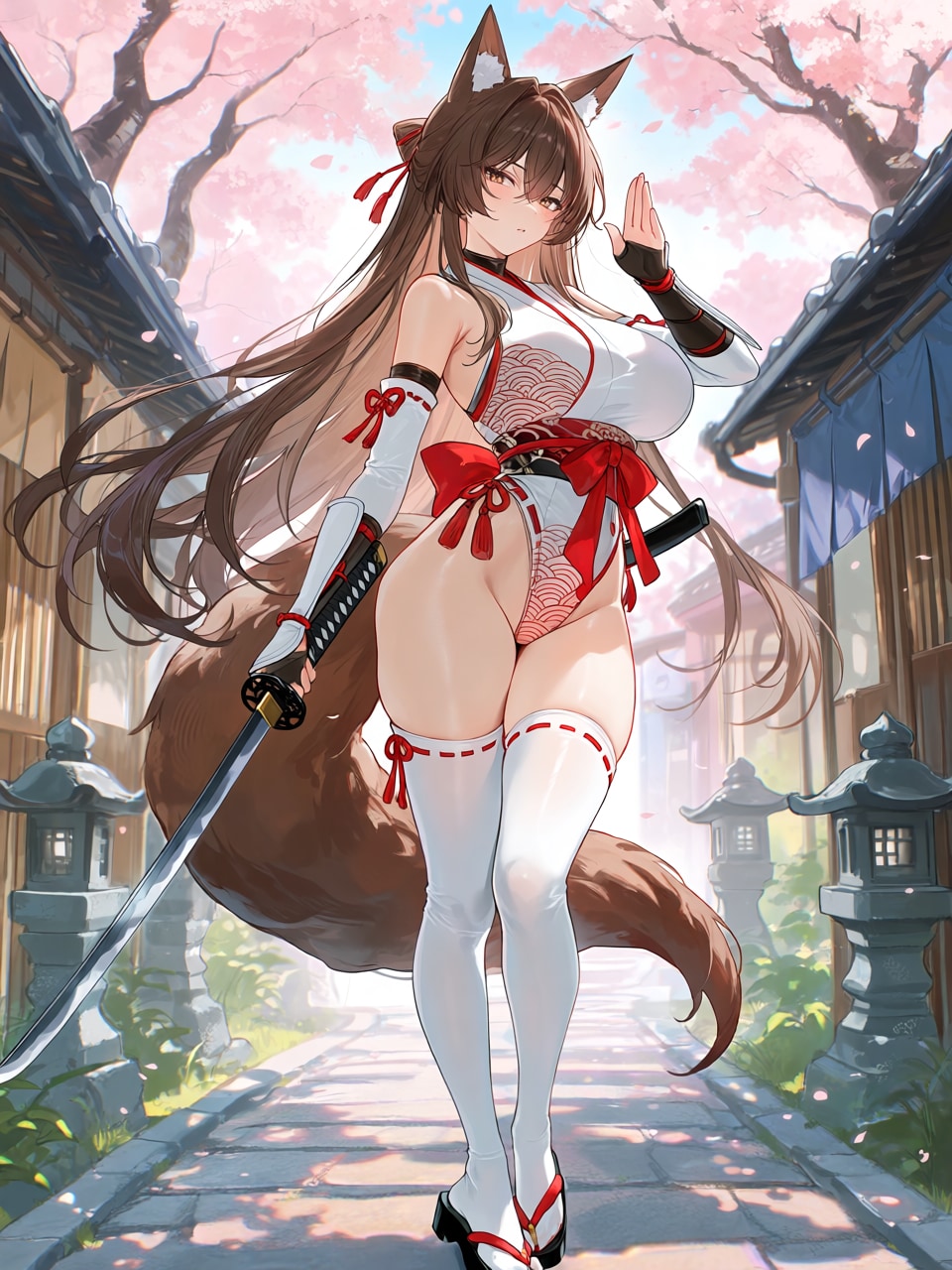 近未来退魔巫女のオリジナル狐娘