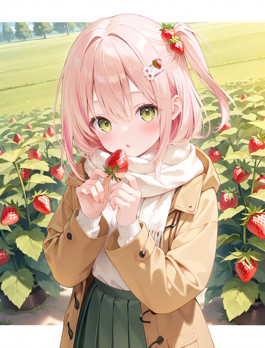 いちごを食べる🍋ちゃ・・・🍓ちゃん！？