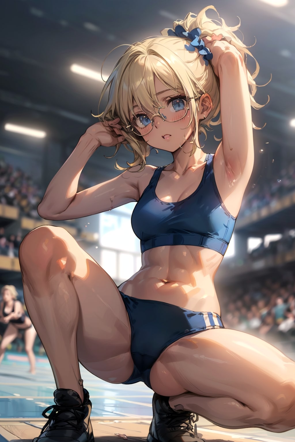 スポーツブルマの眼鏡っ娘