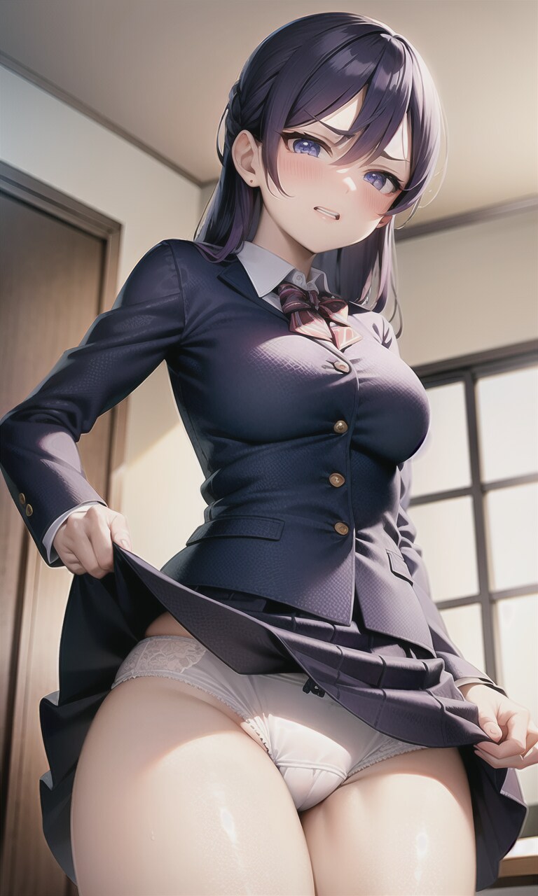 嫌な顔しながら・・・