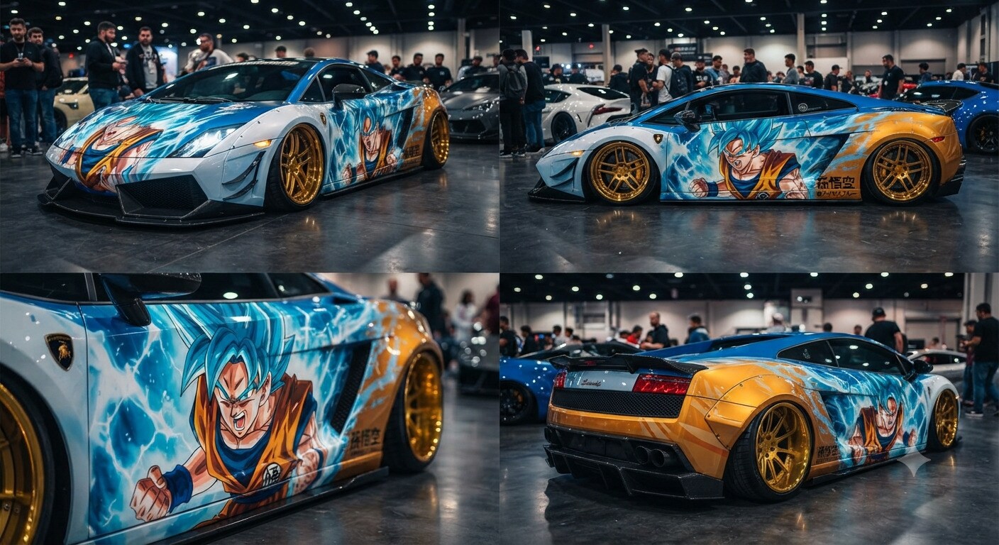 ランボルギーニガヤルドドラゴンボール痛車 | の人気AIイラスト・グラビア