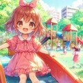 公園で遊ぶ子どもたち 2枚目