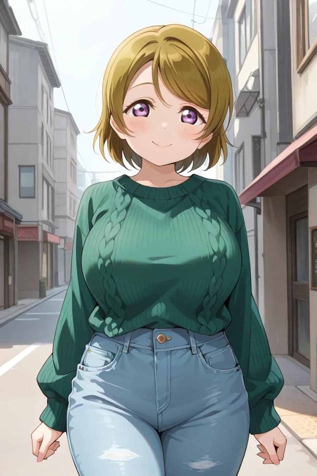 μ'sメンバーのおっぱいチャレンジ+α(小泉花陽編)