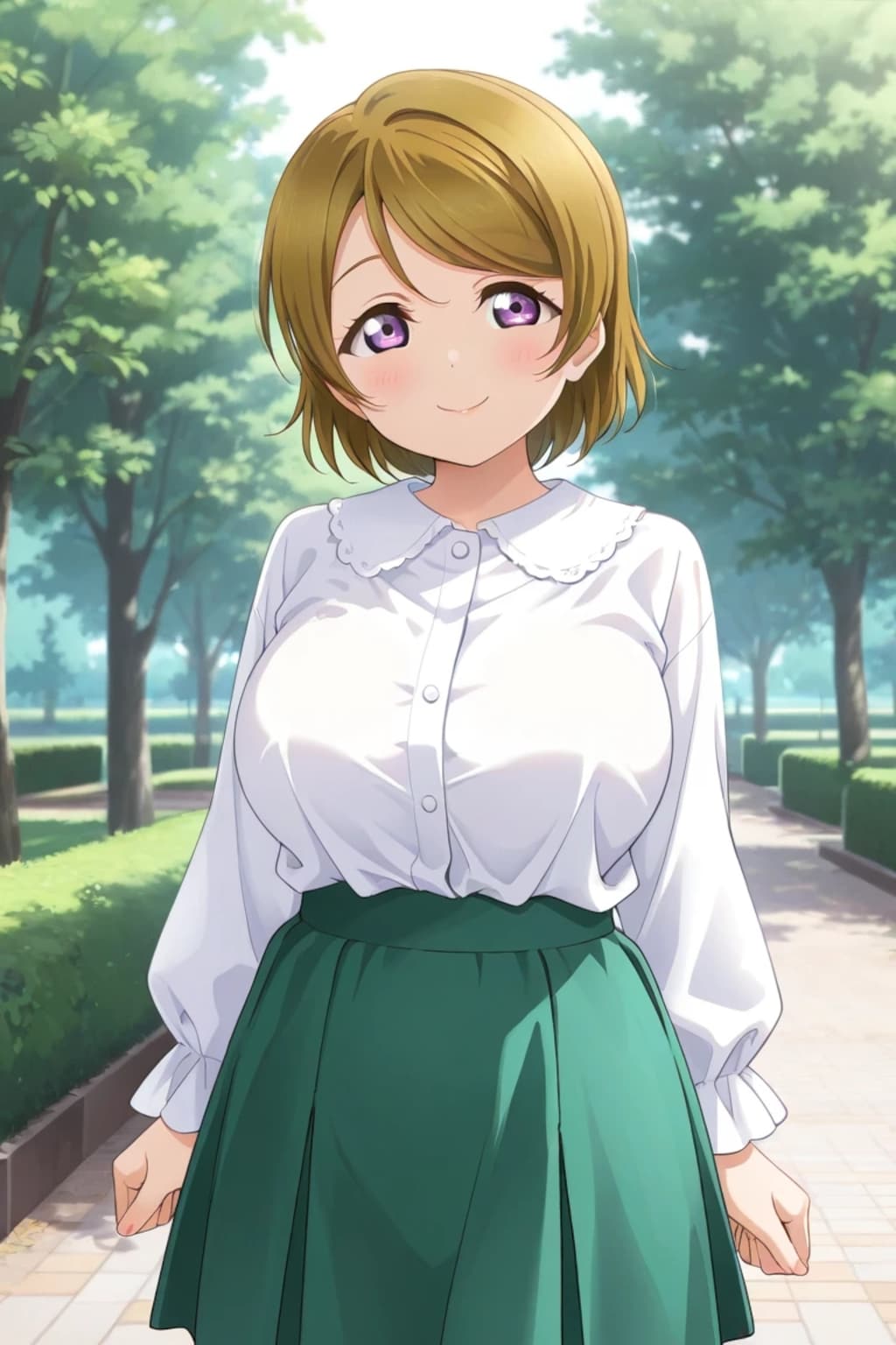 μ'sメンバーのおっぱいチャレンジ+α(小泉花陽編)