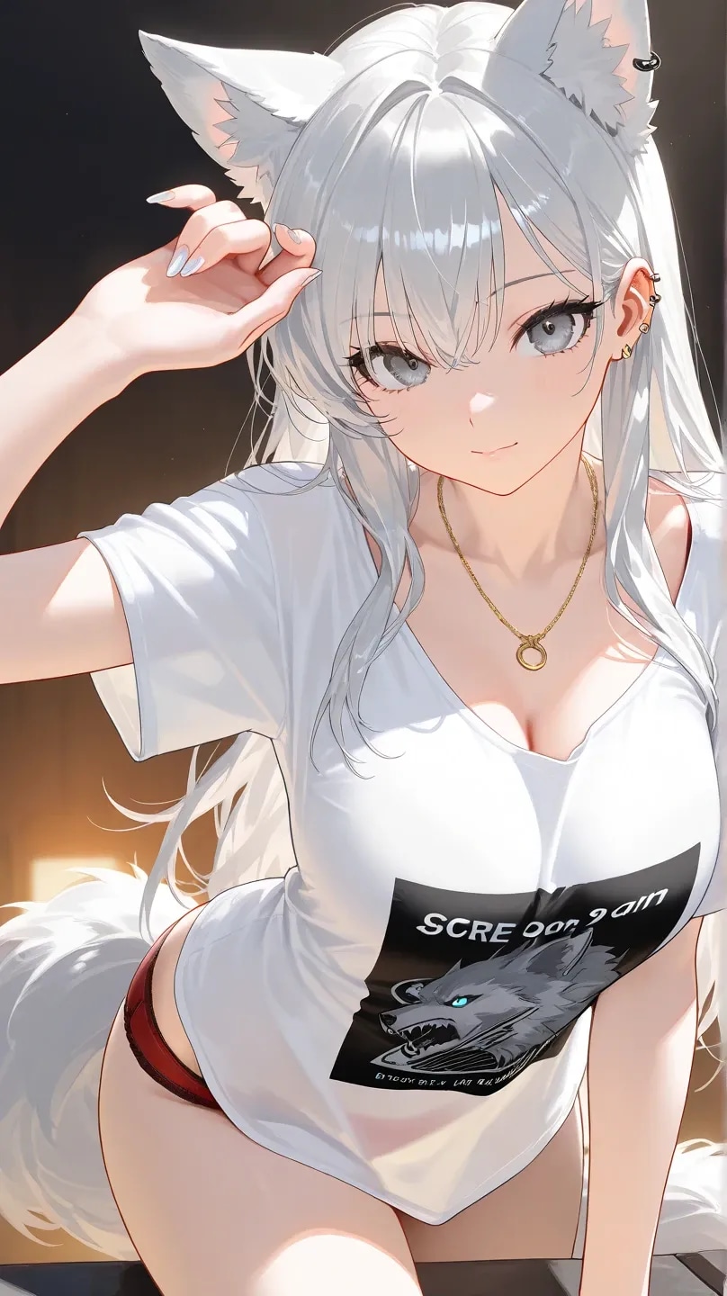ウルフ耳の美女