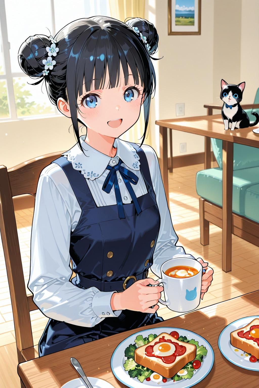 おだんごちゃん🍡✨と朝ごはん🍚✨　6/26