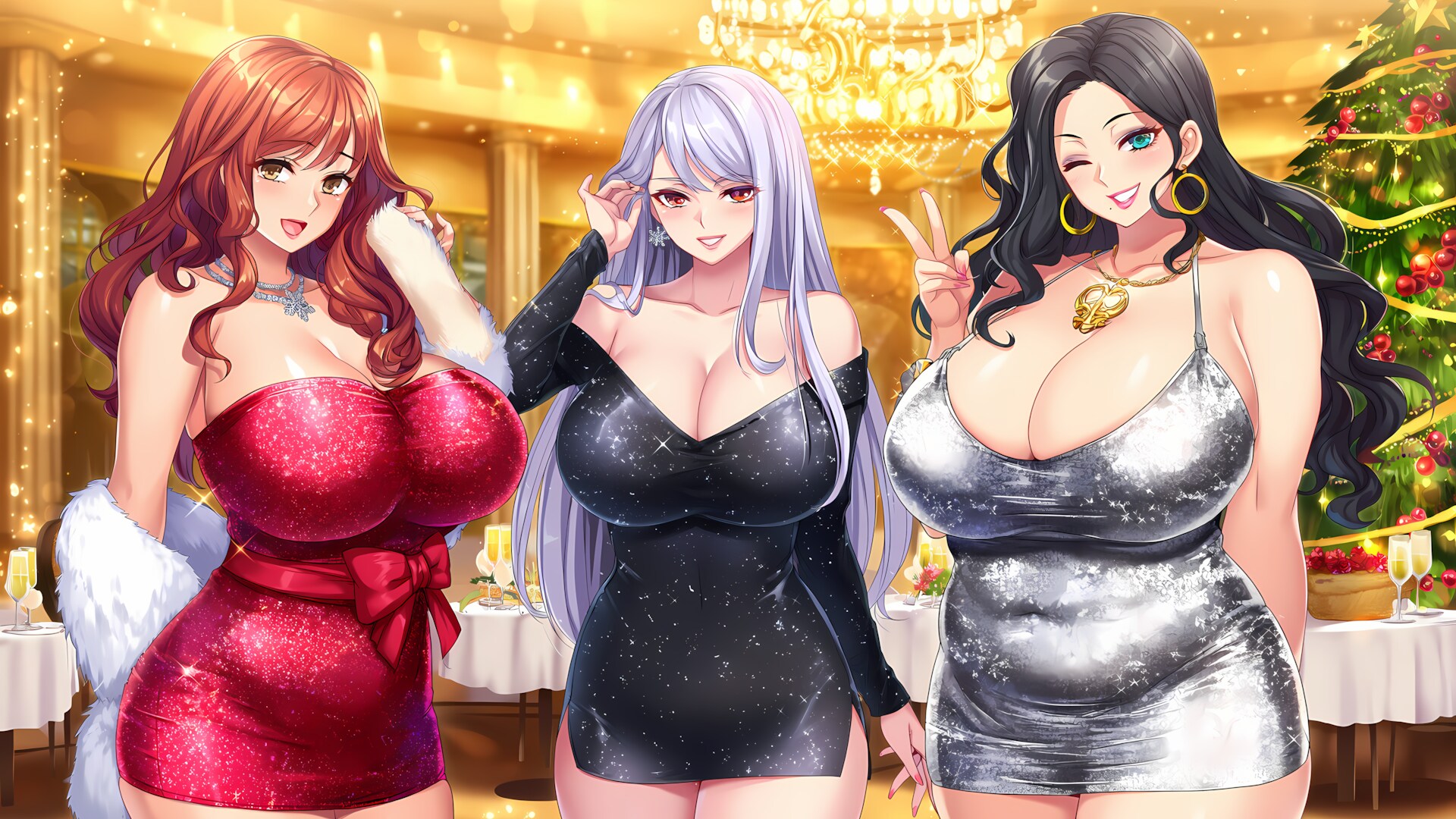 3人でメリークリスマスパーティー