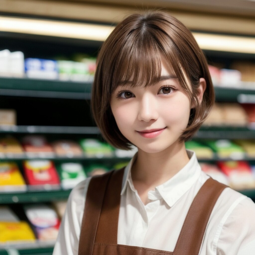 スーパーでバイトちゃん