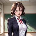 ショートヘア女子高生 3枚目
